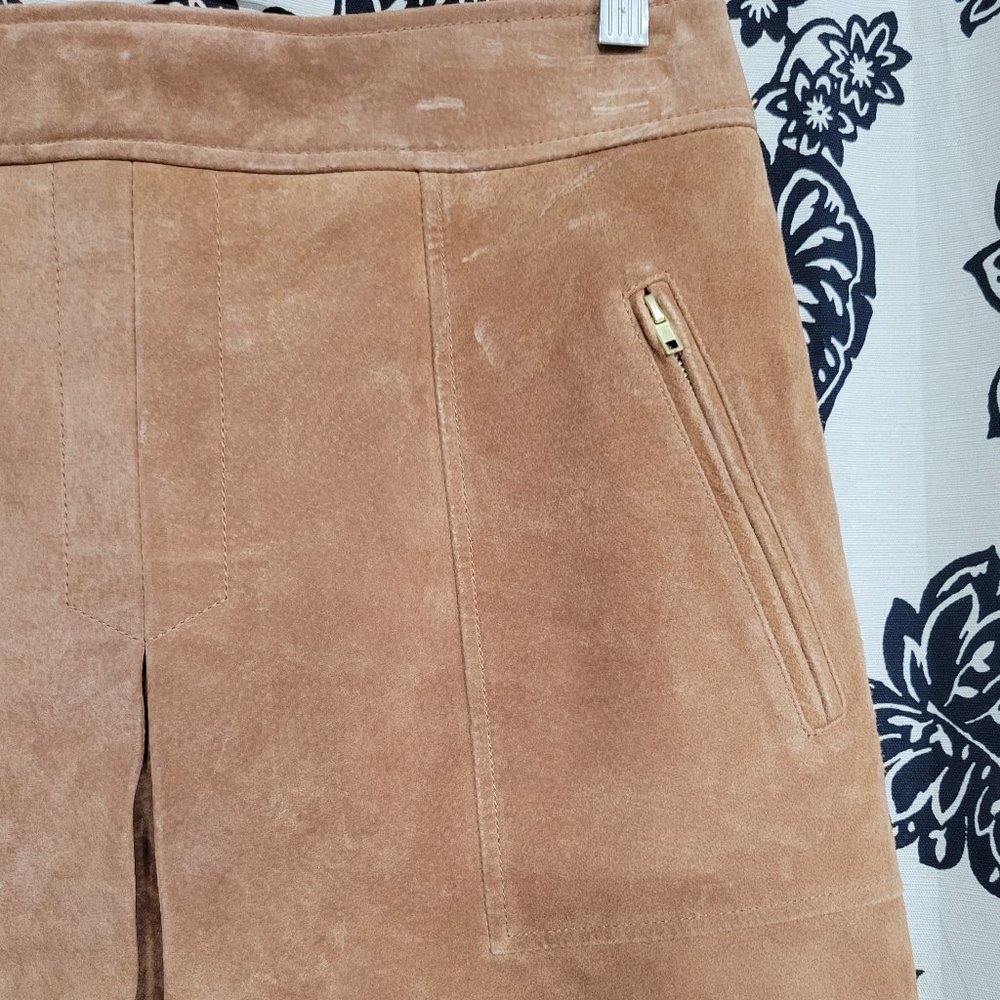 COPY - LOFT 100% Leather Suede Skirt Size 6
